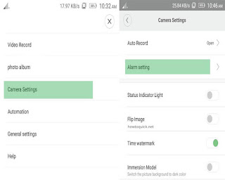 Xiaomi XiaoFang Motion Alarm Settings