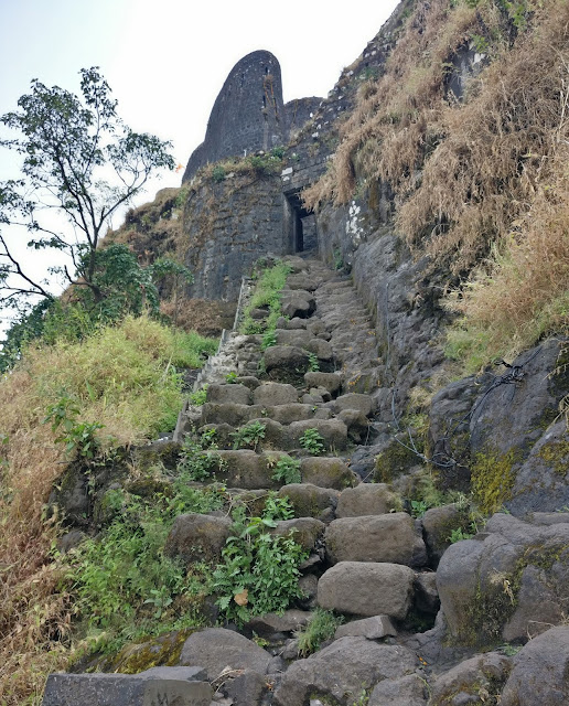 Tikona fort trek, First entrance of Tikona fort