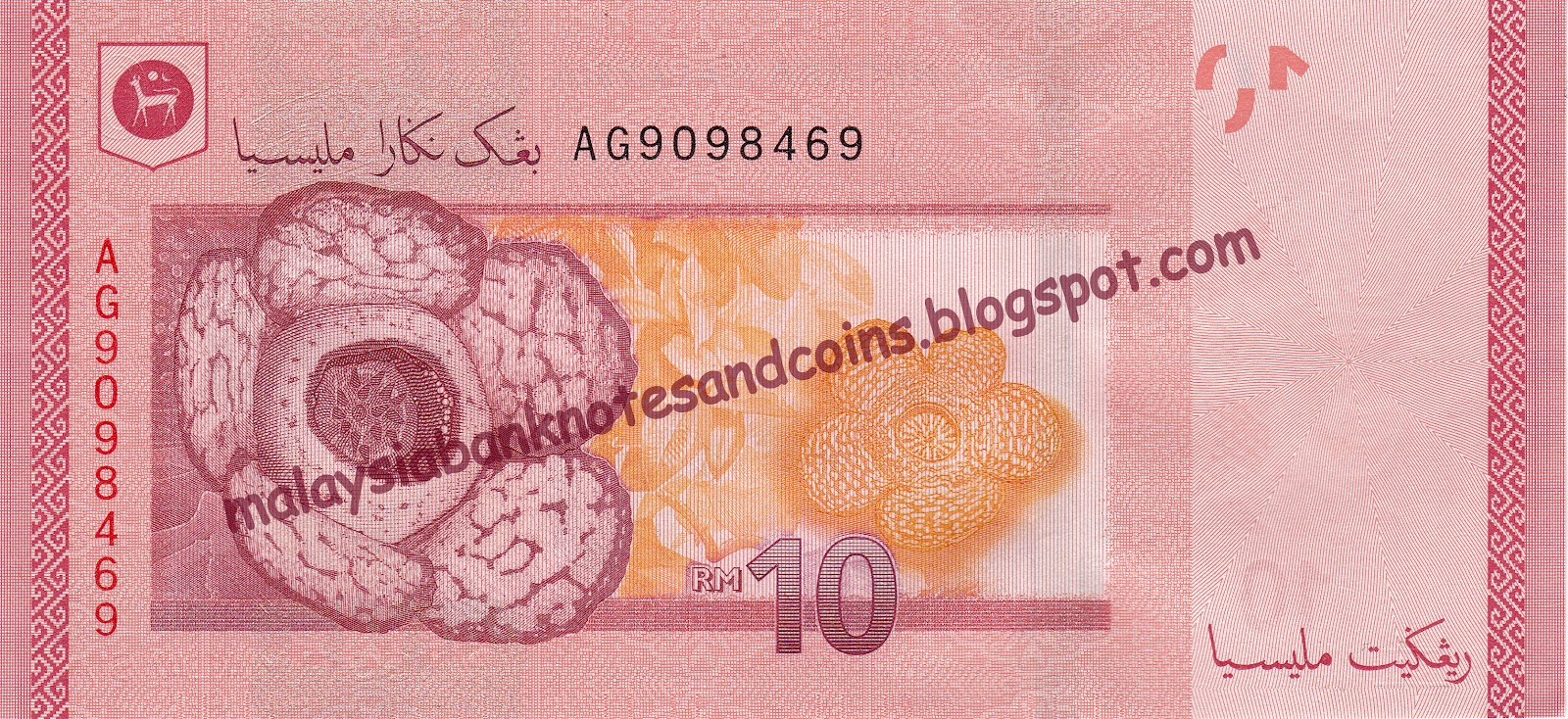 Malaysia's Banknotes and Coins: Perkataan Tersembunyi Pada Not RM10