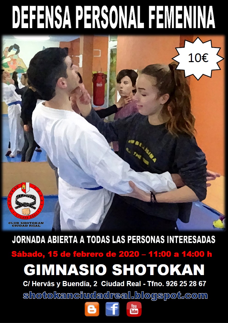 CLUB SHOTOKANCIUDAD REAL XI JORNADA DE DEFENSA PERSONAL PARA MUJERES
