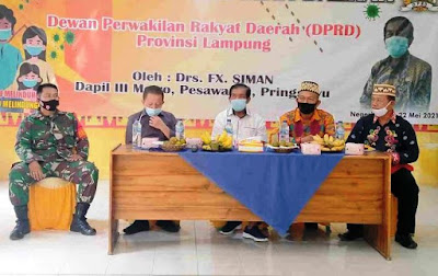 FX. Siman Sosperda di Negeri Katon Pesawaran