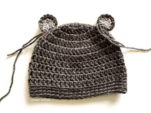 How to Crochet a Baby Beanie with Bear Ears - DIY Home Improvement