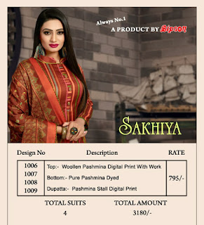  Bipson Sakhiya  Pashmina Winter Wear Collection ,Buy Pashmina Winter Wear Collection Sakhiya Vol 1 in Wholesale Rate