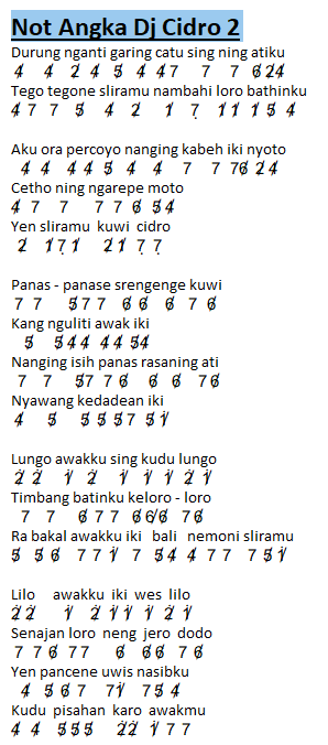 Lirik Cidro Nella Kharisma : Chord Dan Lirik Lagu Cidro 2 Mp3 Nella