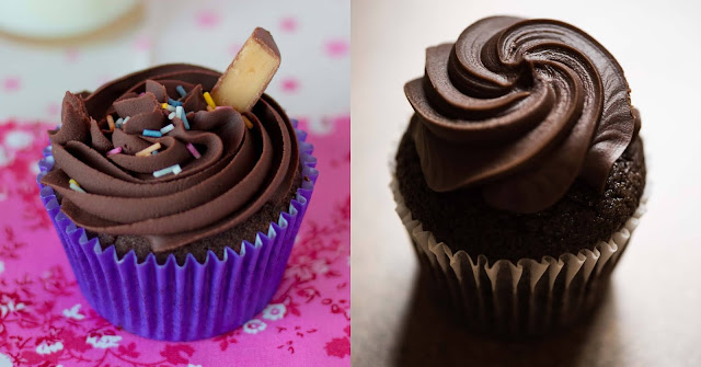 Receita de cupcake de chocolate com ganache