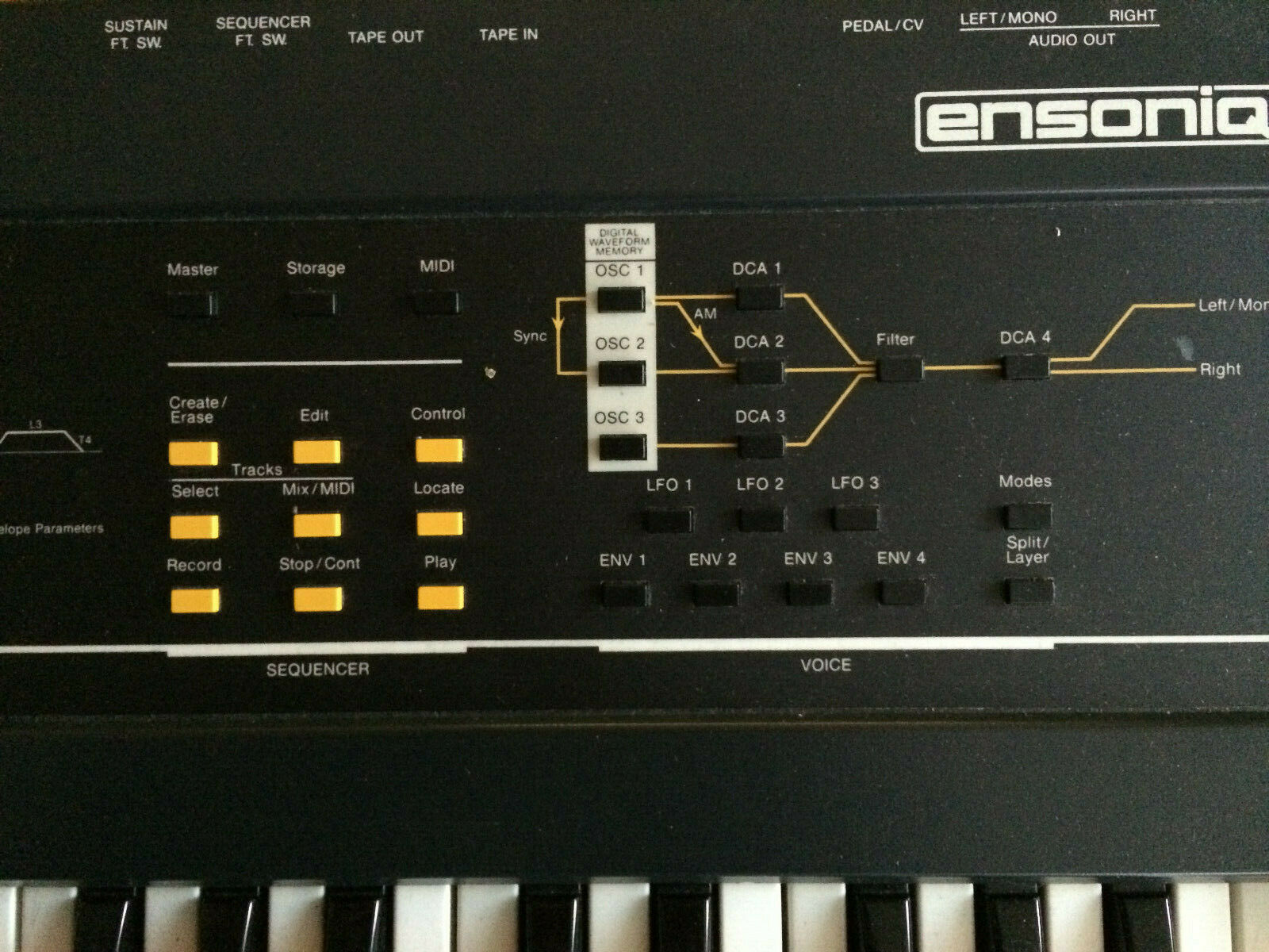 MATRIXSYNTH Ensoniq ESQ1 Workstation Synth Synthesizer w/ Sqx20