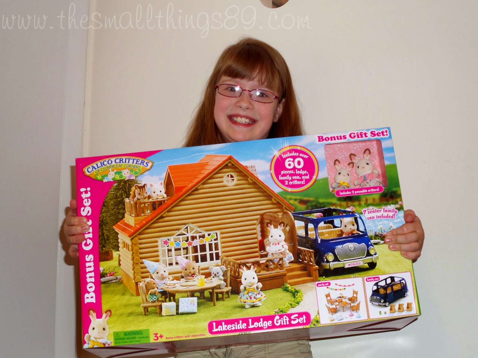 Calico Critters Lakeside Lodge Gift Set, Collectible Dollhouse with  Figures, Furniture and Accessories, Pink Medium