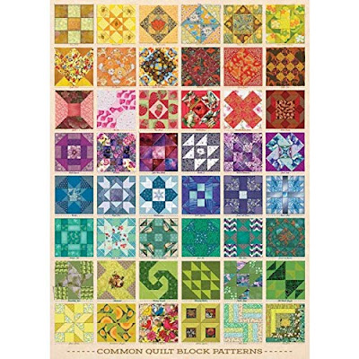 Craft-Themed Jigsaw Puzzles for Sewing, Knitting, Quilting, and Crafting Fans! CobbleHill Common Quilting Blocks Jigsaw Puzzle