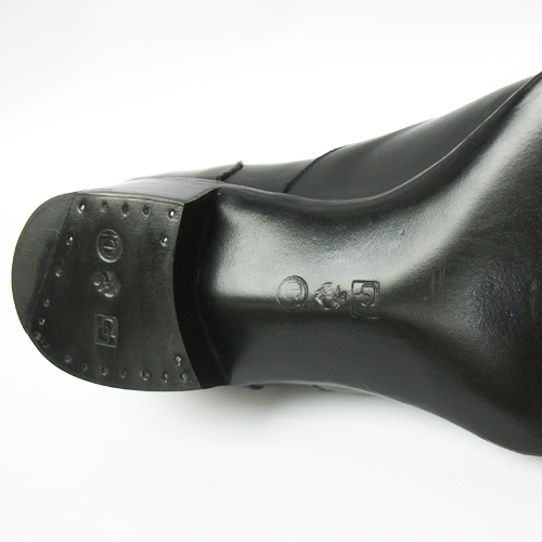 Black Leather Saddle Shoes - Fiddle-waist Soles - VLAD by Civardi