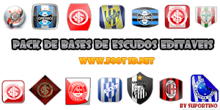 Pack de bases de escudos Brasfoot | Foot 3d
