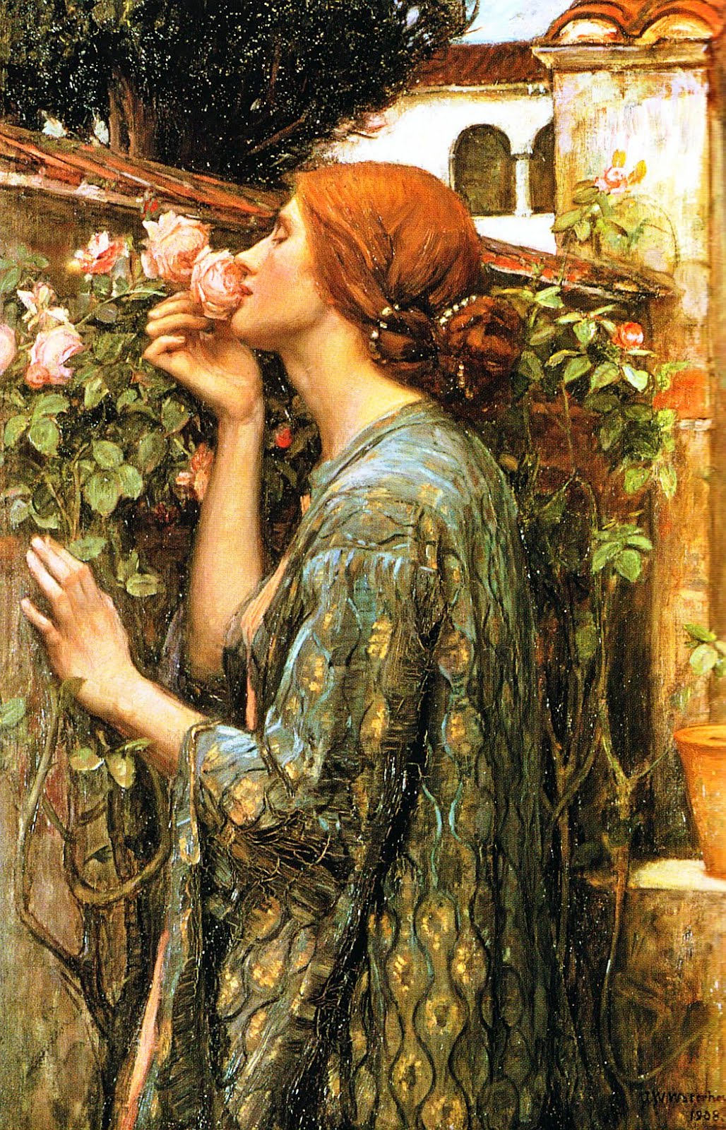 ATD54(Görsel) John William Waterhouse(18491917)(The Soul of the Rose (Shows the mortal psyche