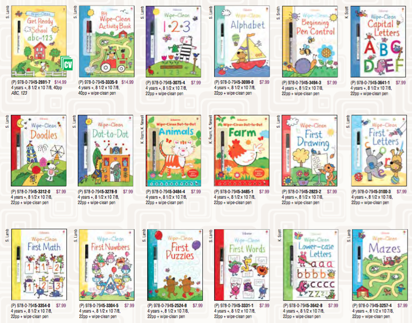 The Lion is a Bookworm Usborne Review WipeClean books