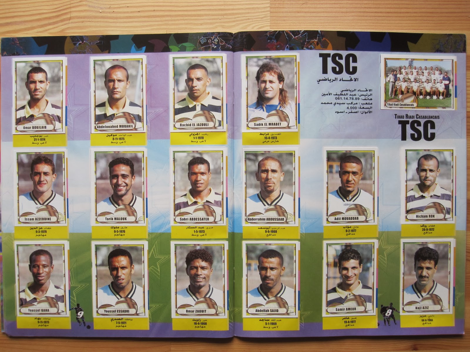 Only Good Stickers Panini Football 2001 Maroc (Morocco)