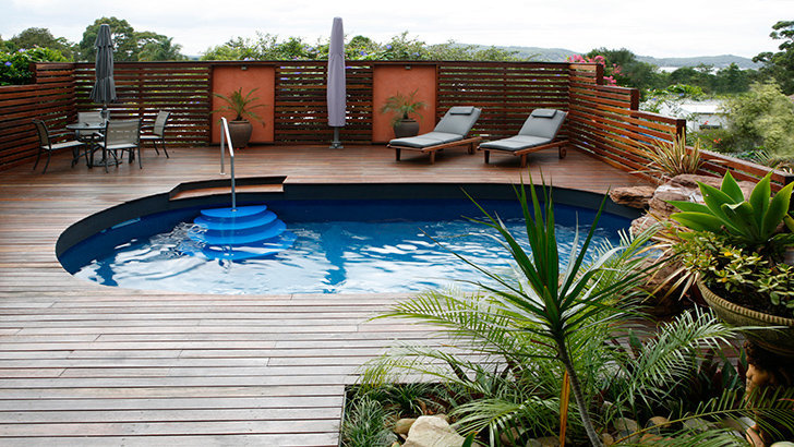 examples of private swimming pool designs on the home page