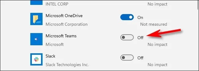 turn off switch to disable teams for automatically starting up.jpg