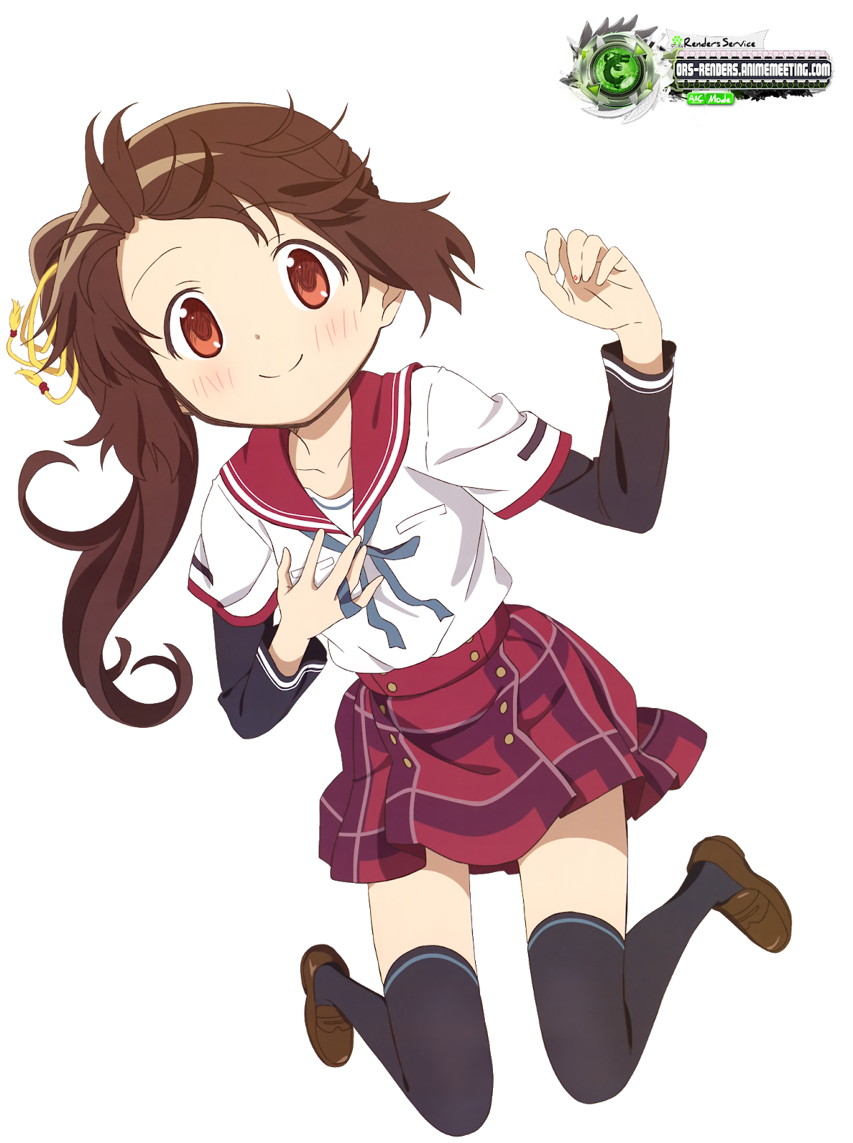 Madoka Magica GaidenYui Tsuruno Kawaiii Seifuku HD Render