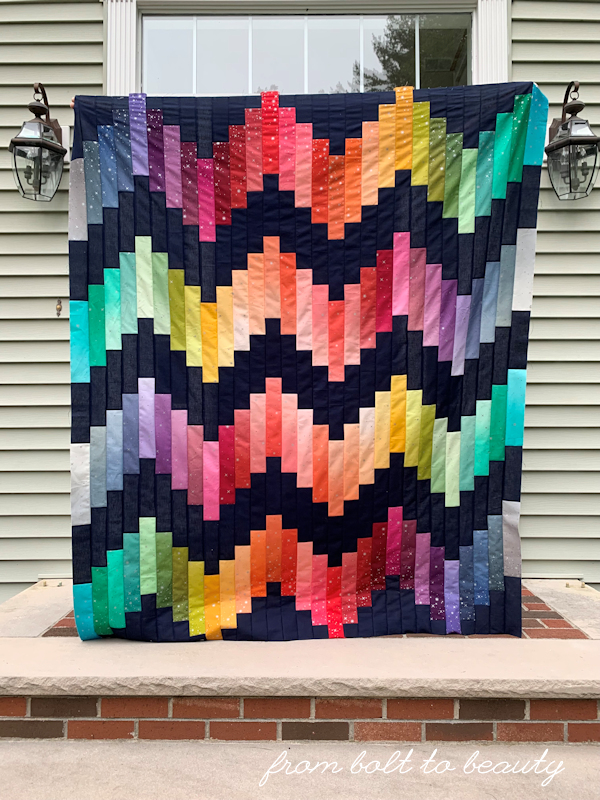 From Bolt to Beauty by Michelle Cain: An Ombre Jelly Roll Quilt
