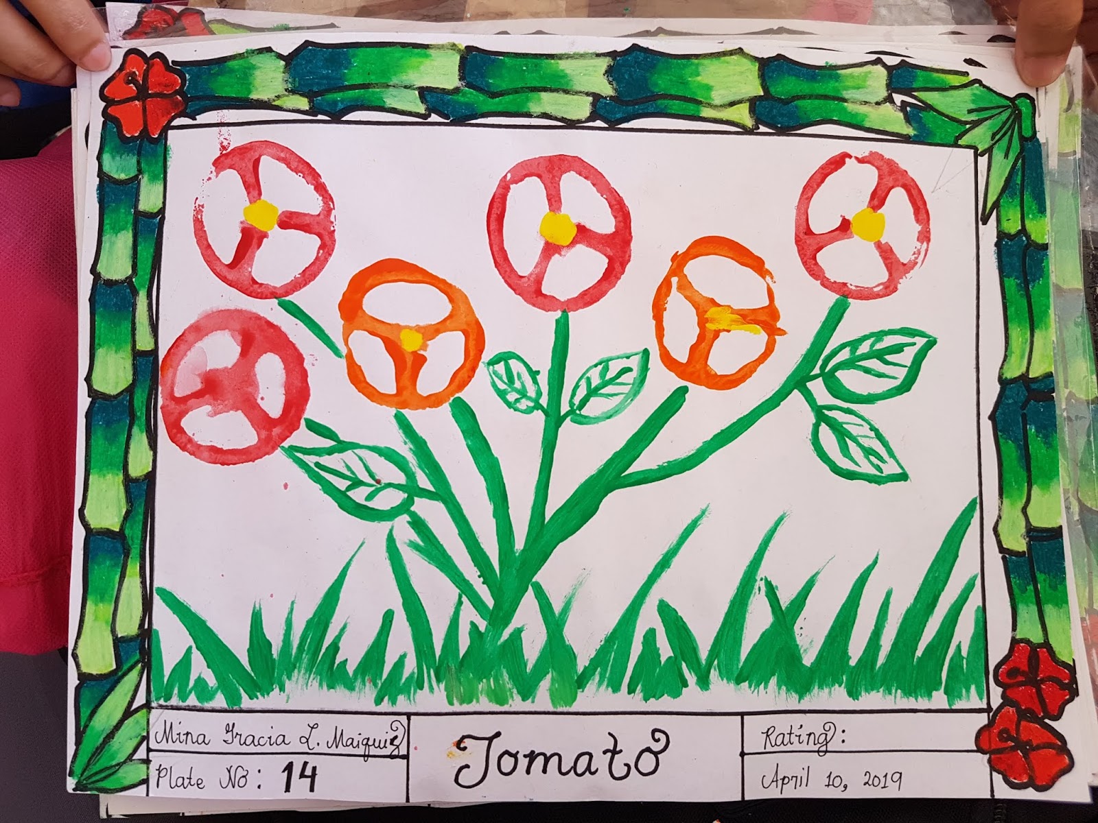 Collage,Egg Shell,Tomato and Calamansi MotherStudent/StudentMother