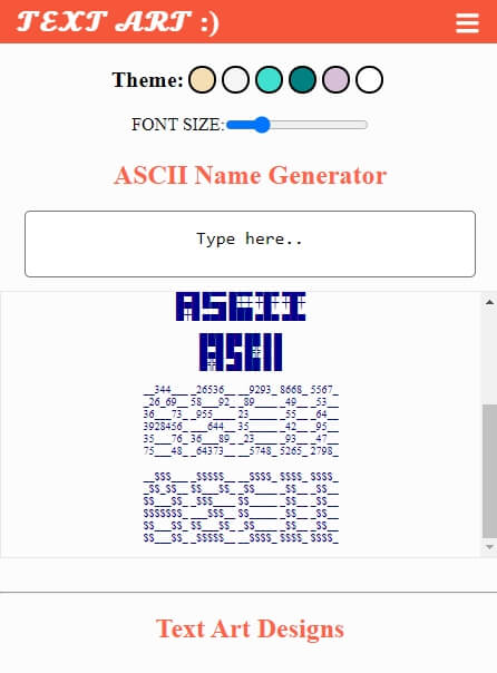 ͡❛ ͜ʖ ͡❛) Text Art Generator ✓ Ⓒⓞⓟⓨ 𝒜𝓃𝒹 𝓟𝓪𝓼𝓽𝓮 Ascii Art