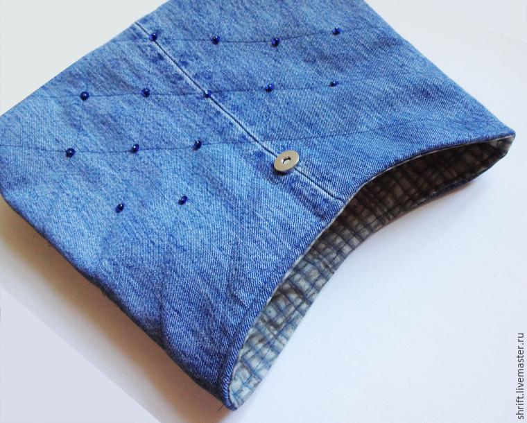 Handbag of old jeans with a strap. Pattern bags. DIY tutorial in pictures.  Сумочка из старых джинсов