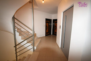 violet apartment, saranda, albania, staircase