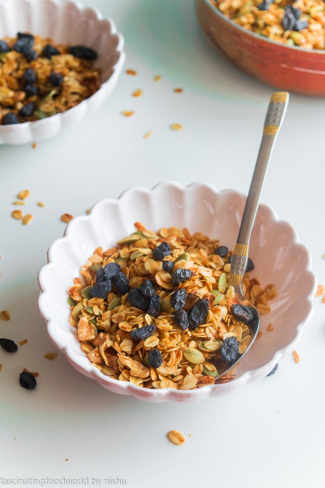 fascinatingfoodworld Instant stovetop classic granola