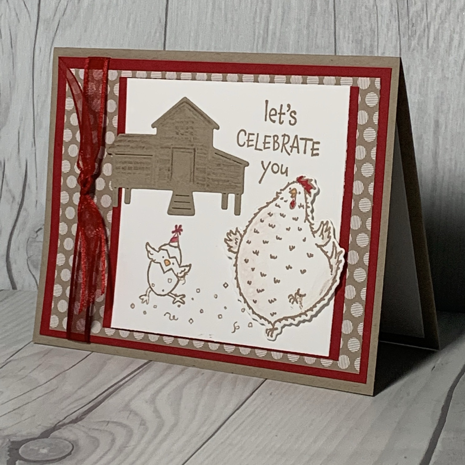 Handmade Birthday Card using Stampin' Up! Hey Birthday Chick Stamp Set | Stamped Sophisticates