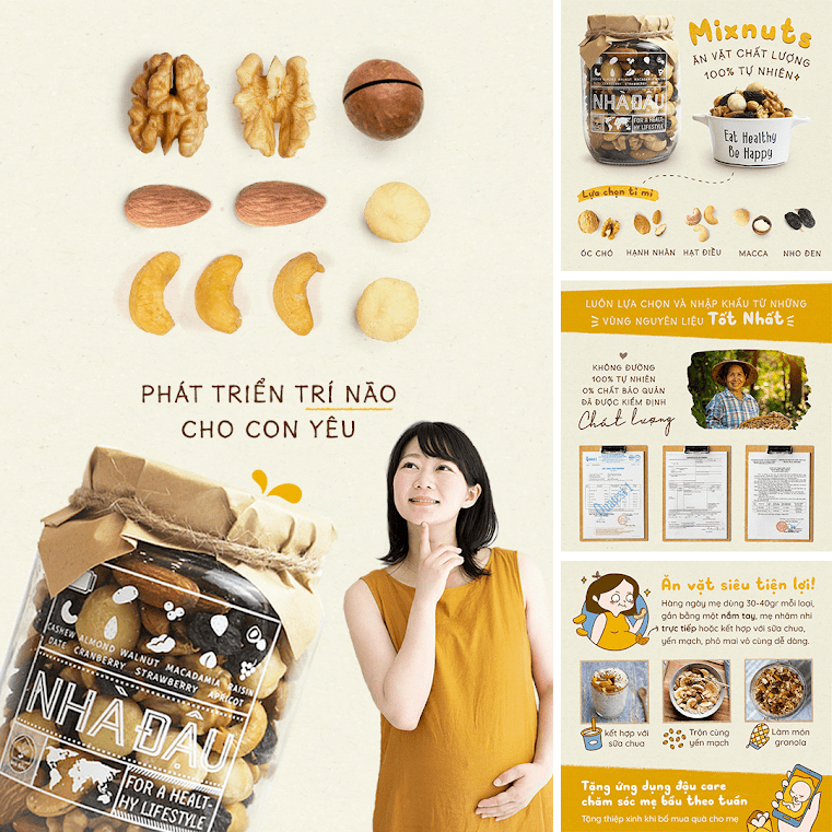 [A36] Quà tặng dinh dưỡng cho Bà Bầu: Mixfruits trái cây sấy dẻo từ Nhà Đậu