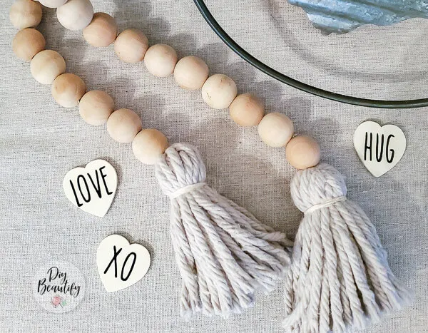 Wooden Bead Decor Garland - Watermark