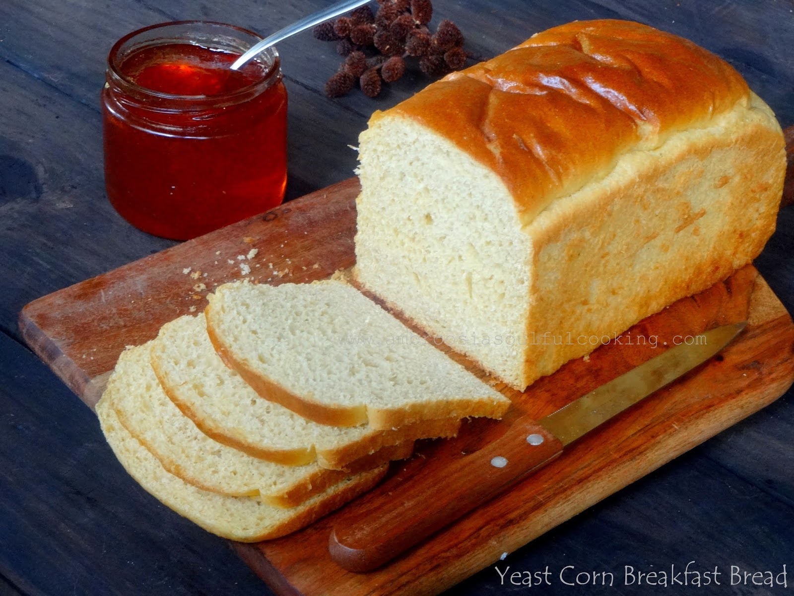 Yeast Corn Breakfast Bread (Vegan) / BreadBakers Ambrosia