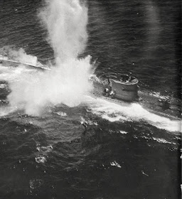 U-156 being sunk in the Atlantic worldwartwo.filminspector.com