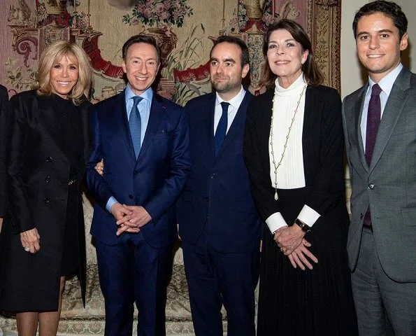 Princess Caroline of Hanover and Brigitte Macron attended 2019 awards ceremony of the Stéphane Bern Foundation