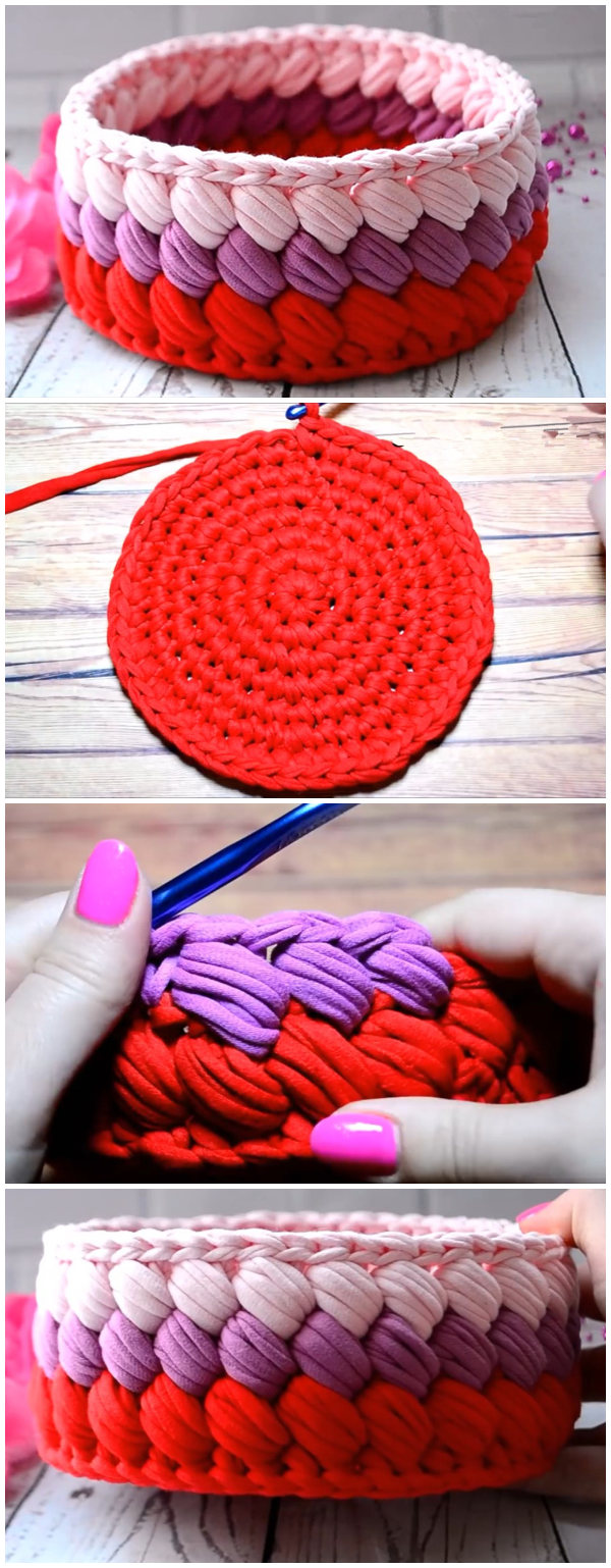 Basket Of Crochet Knitting Yarn