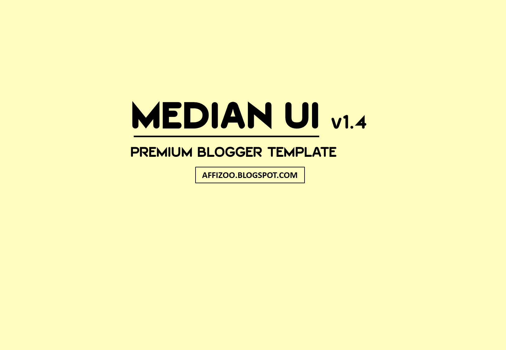 [Free] Median UI v1.4 Premium Blogger Template Download