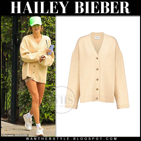 hailey bieber cardigan