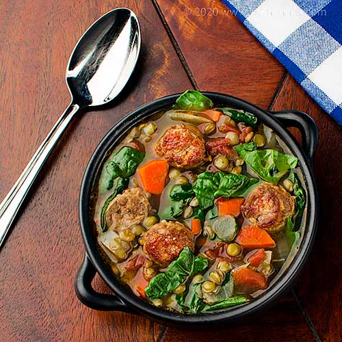 Kitchen Riffs Italian Sausage and Lentil Soup