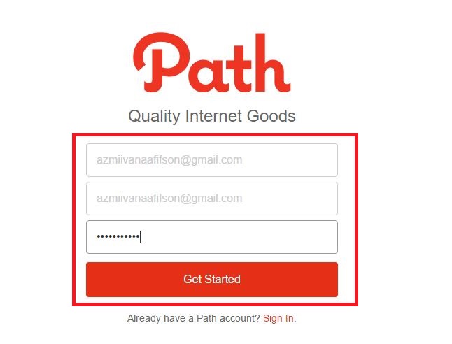 Cara Buat akun Baru di Media Sosial Path