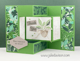 VIDEO: Stampin' Up! Bloom Where You're Planted Tri-Shutter Card Tutorial ~ www.juliedavison.com #stampinup