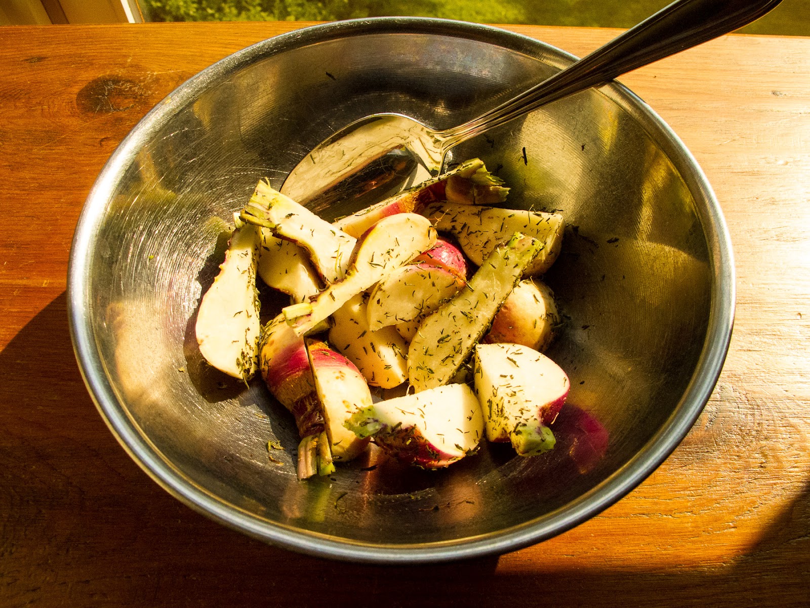 Chef Tony Pisconeri Farm to Table, Roasted Baby Turnips with Fresh Herbs