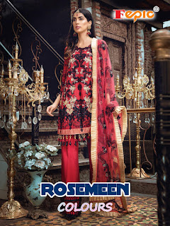 Wholesale Pakistani Suits Fepic Rosemeen Colours