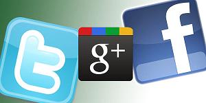 Twitter Google+ facebook