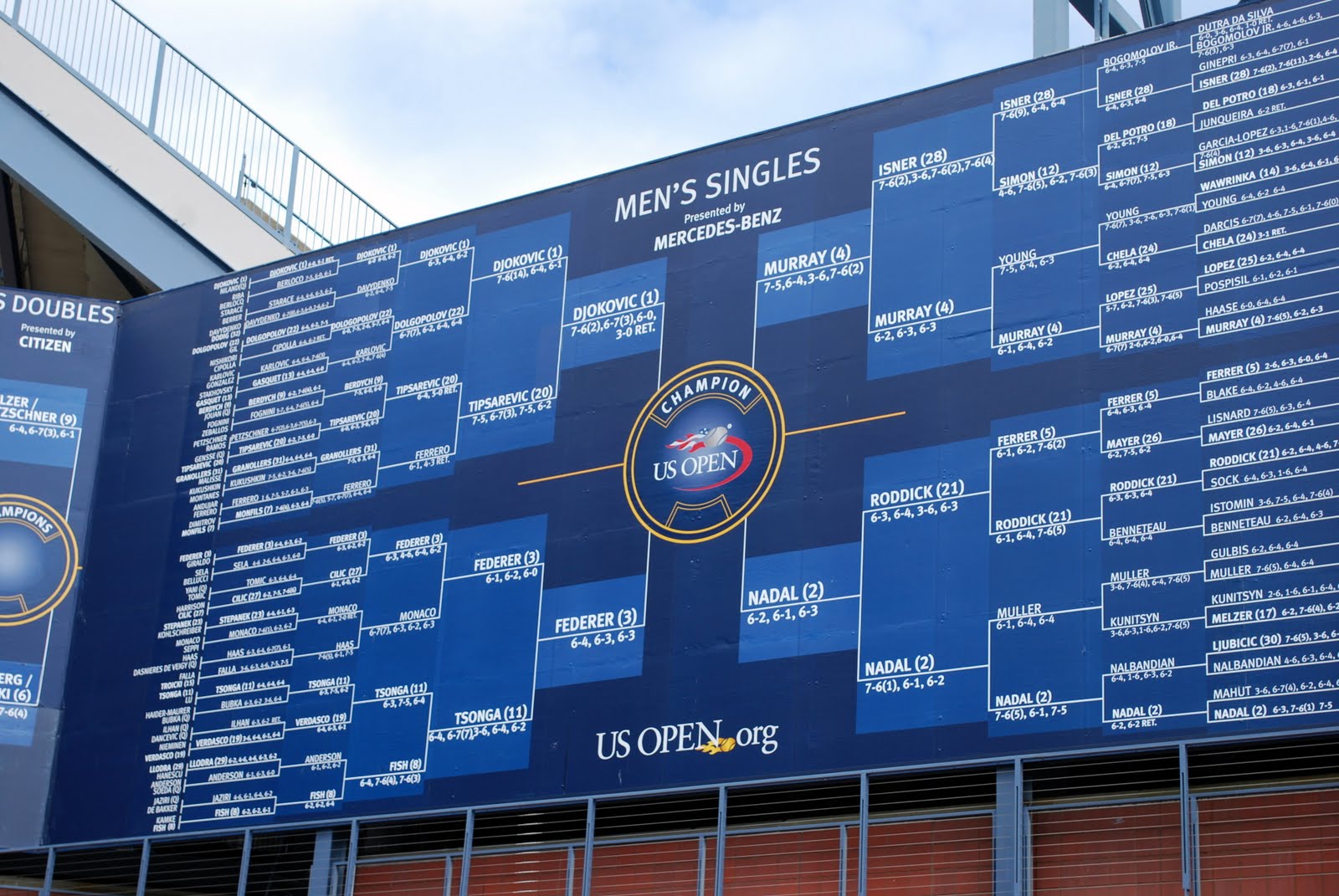 Mille Fiori Favoriti The US Open Men's Semi Finals