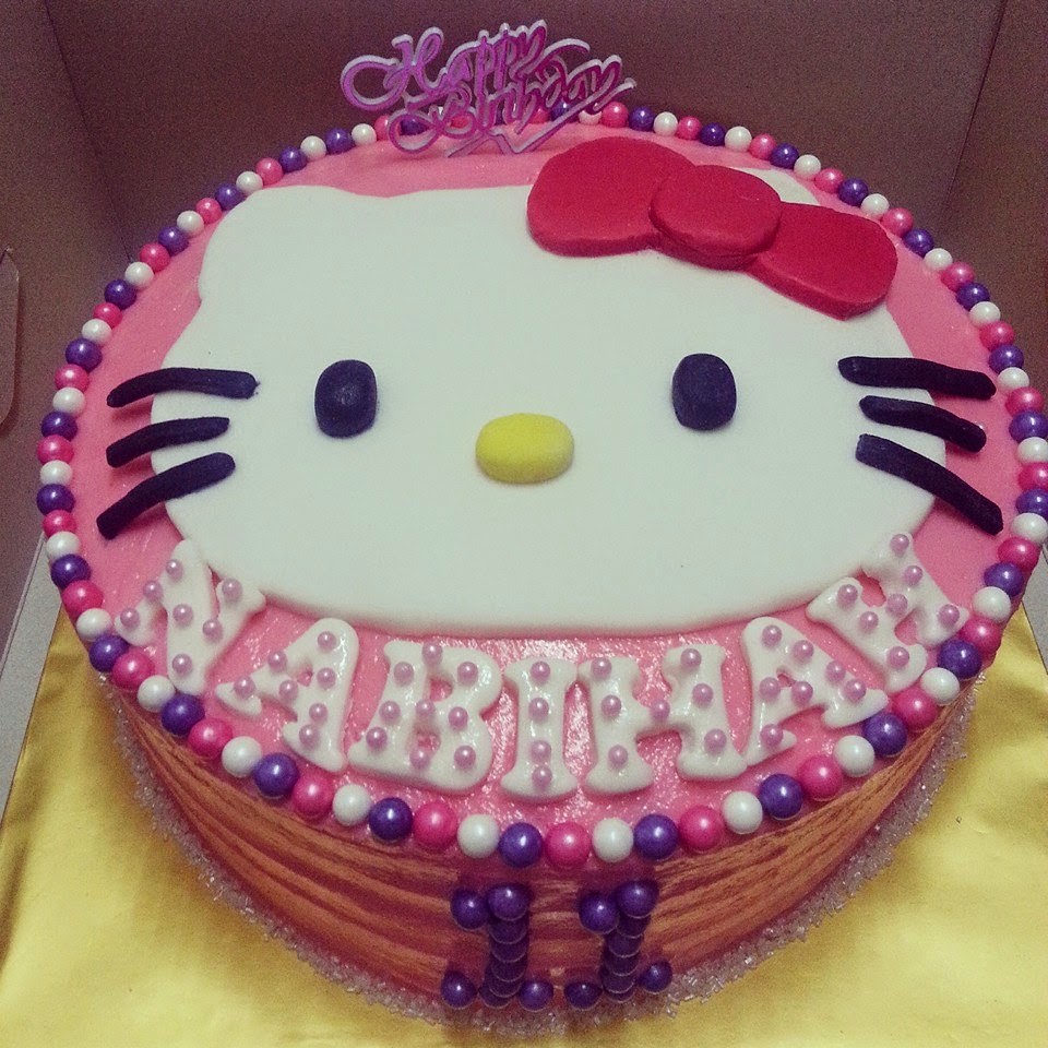 Kek Tema Hello Kitty Kek Hello Kitty Kek Fondant Hello Kitty Cara