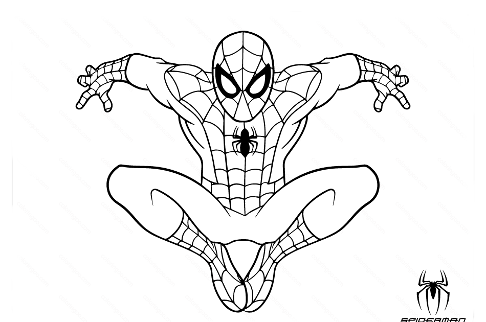 ▷ Desenhos de Homem Aranha para colorir