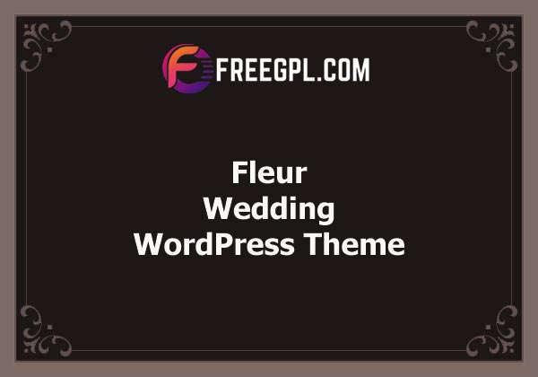 Fleur - Wedding WordPress Theme Free Download