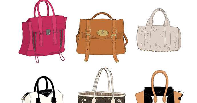EmmaKisstina Illustrations by Kristina Hultkrantz: 9 Handbags