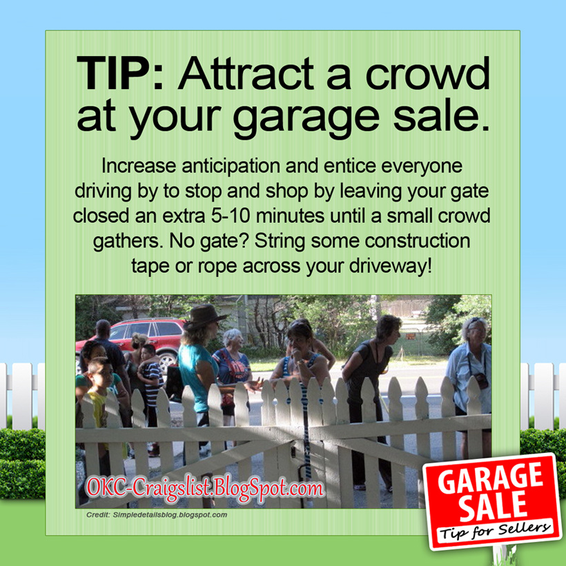 GARAGE SALE TIPS *This* is how you draw a crowd in 2023 Craigslist