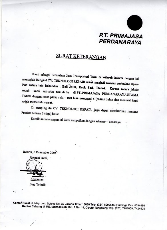 Contoh Surat Perjanjian Kerjasama Klinik Dengan Perusahaan
