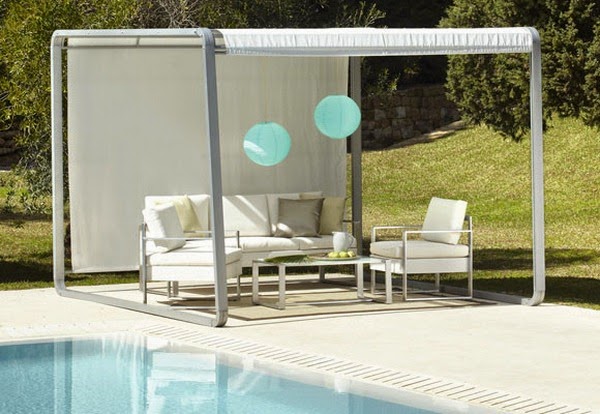 A pergola poolside design