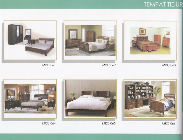 set tempat tidur jati model minimalis MRC 061 - MRC 066 set tempat tidur